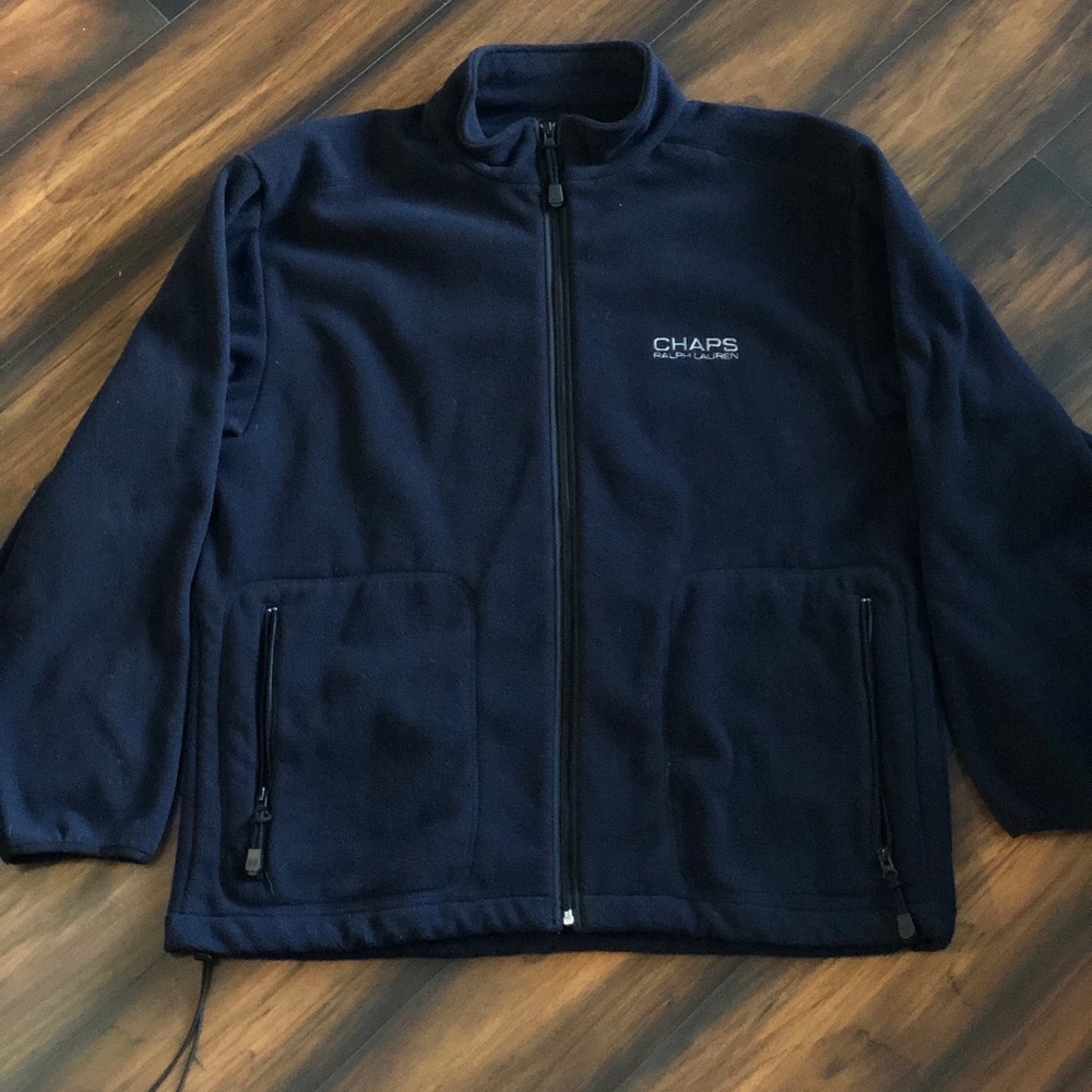 Vintage fleece Chaps zip up jacket